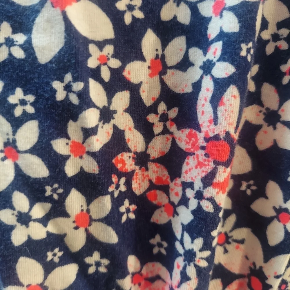 SO Girls Hi Lo Maxi Dress Tank Straps Racerback Style Navy/ White Flowers